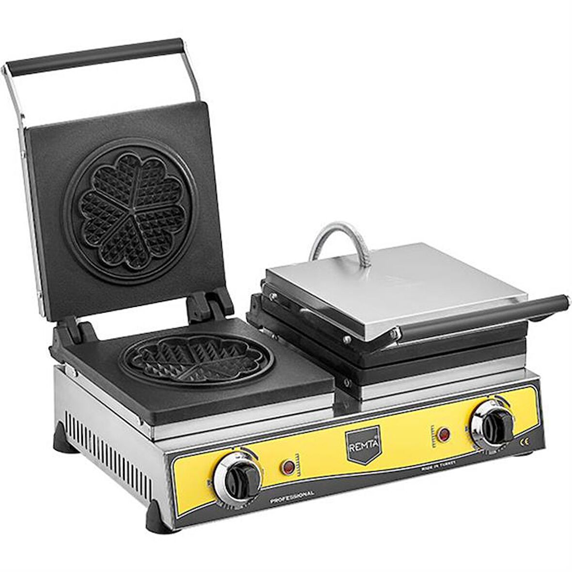 Remta Çiftli Çiçek Model Waffle Makinesi Elektrikli 16 Cm