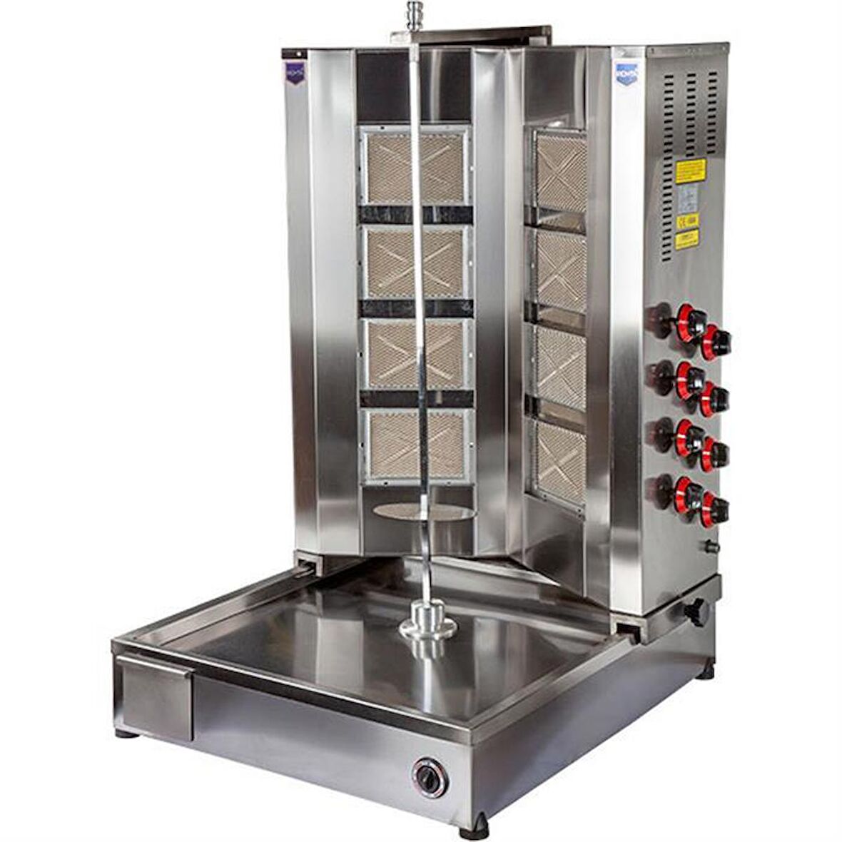 Remta 8 Radyanlı Alttan Motorlu V Model LPG CE Belgeli Döner Ocağı
