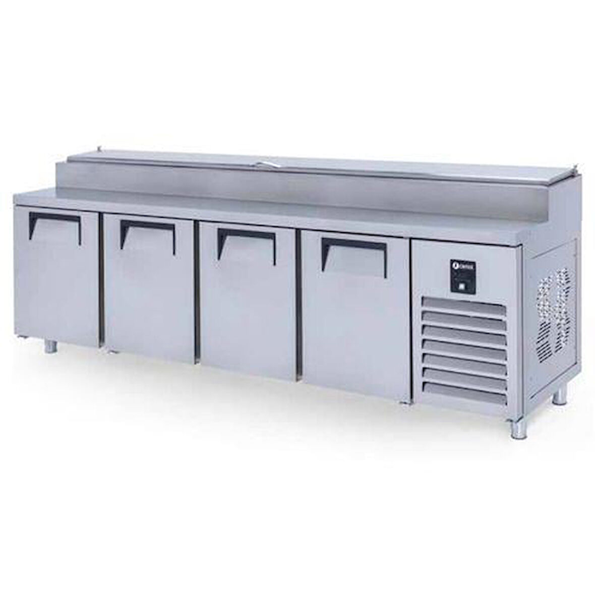 Iceinox Make Up Buzdolabı 650 Lt 304 Çelik Kaliteli 4 Kapılı Kısa