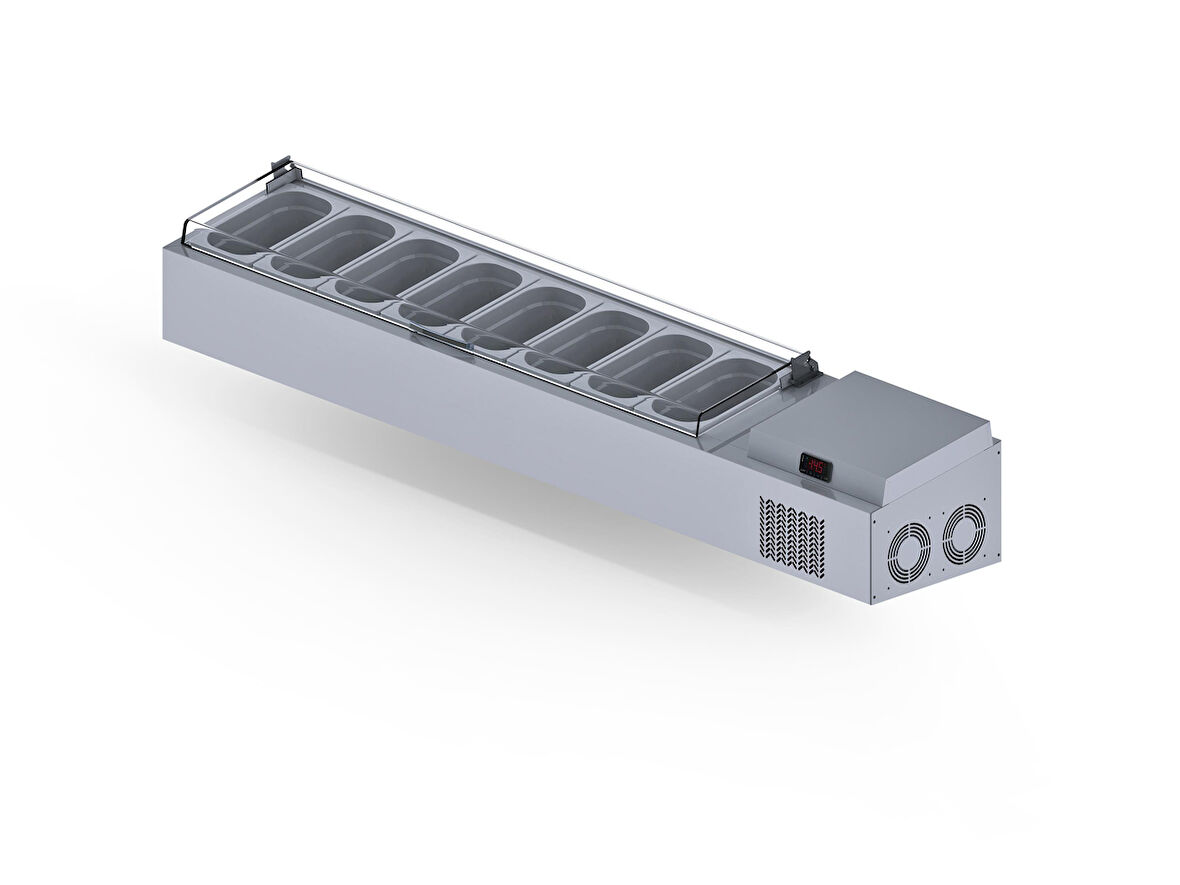Iceinox Set Üstü Saladbar Pleksi Kapak GN 1/4-150: 8 Adet