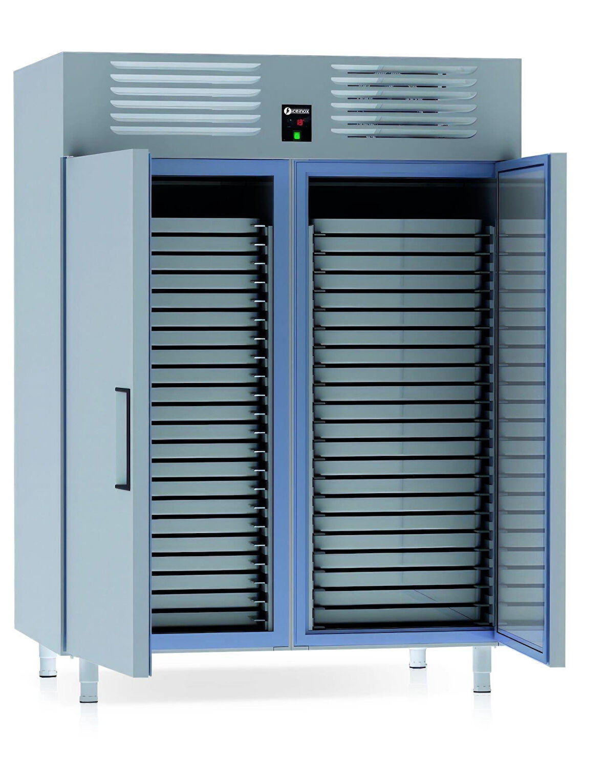 Iceinox Dik Tip Patiseri Derin Dondurucu 2 Kapılı 60x80 Tepsi Kapasiteli 1460 Lt 430 Çelik Kaliteli