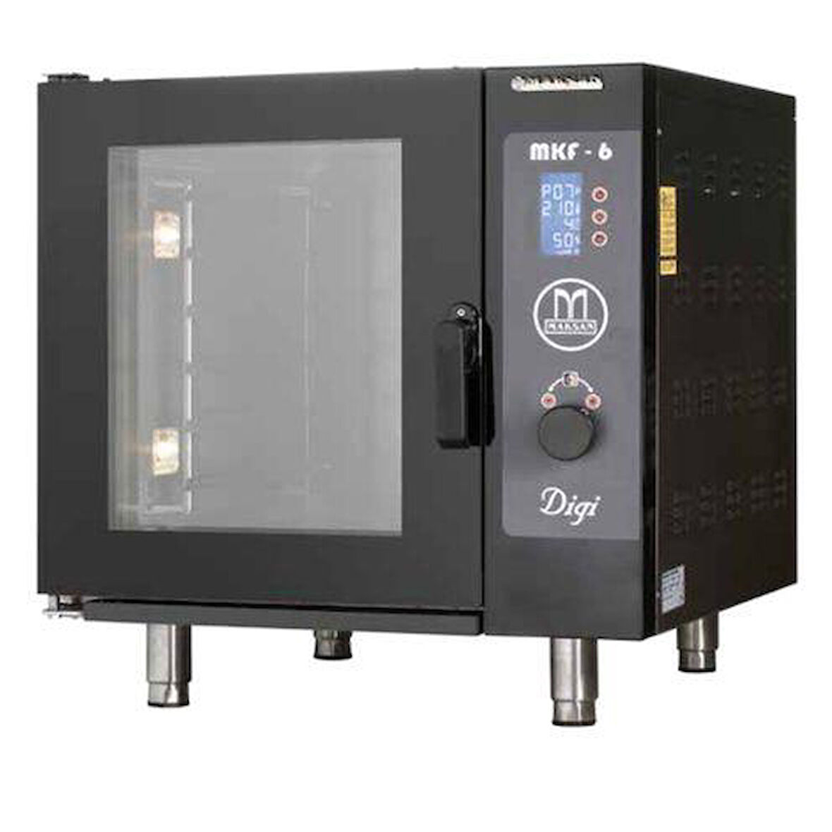 Maksan Elektrik Isıtmalı Dijital 6 Tepsili Konveksiyonlu Patisseri Fırın