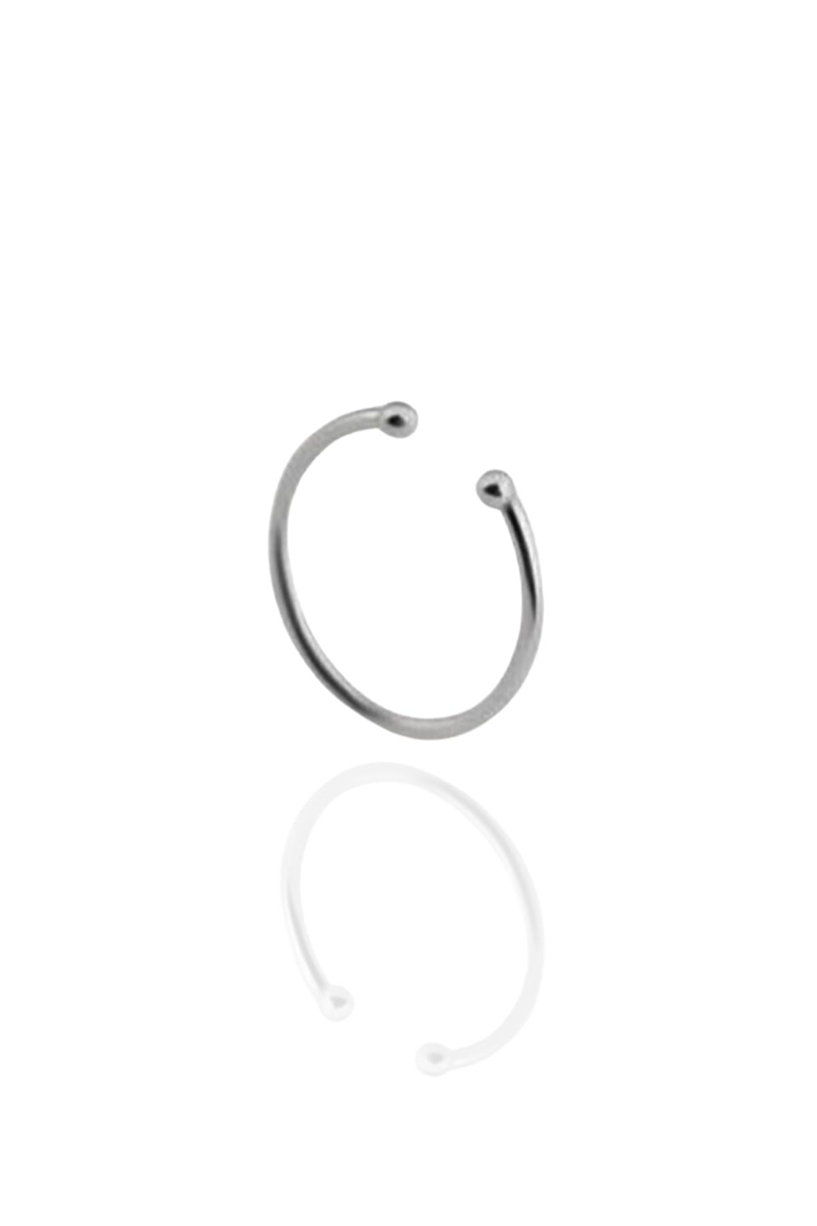 925 Ayar Gümüş Halka Burma Hızma Burun Piercing Nose Ring