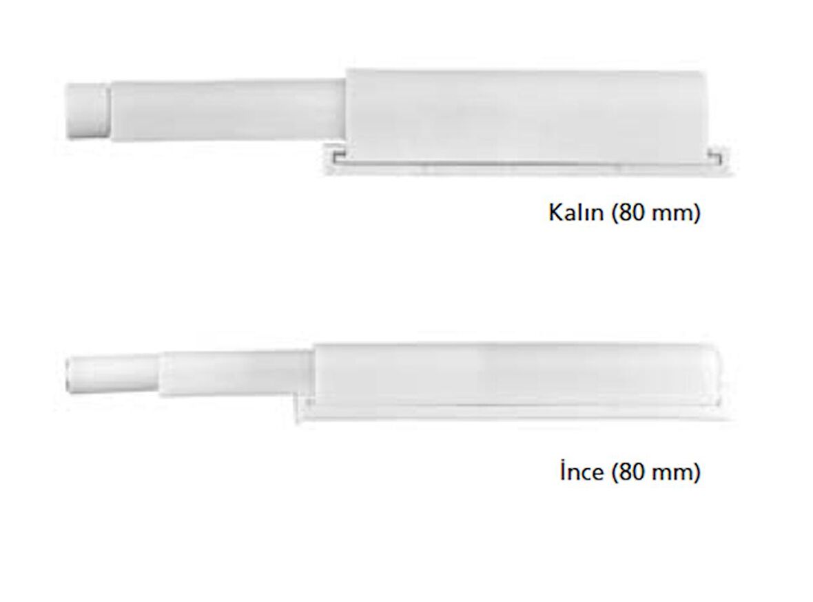 Canex Mıknatıslı Kapak İtici Plastik  40 mm  ( Kalın Beyaz )