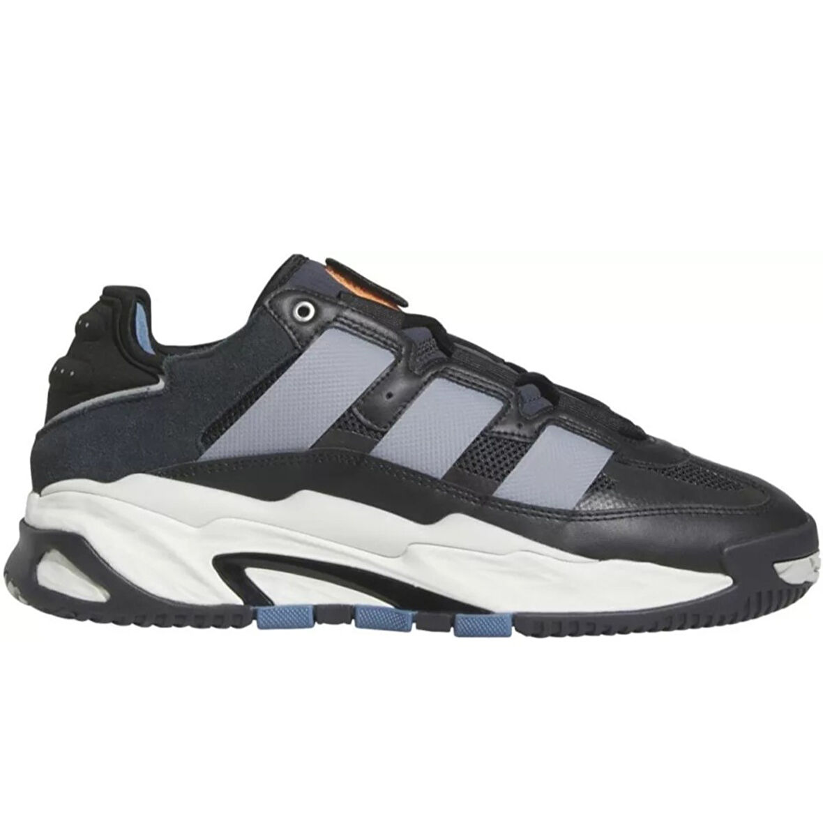 Adidas Niteball Leather Unisex Shoes Black Hakiki Deri Unisex Günlük Spor Ayakkabısı Siyah