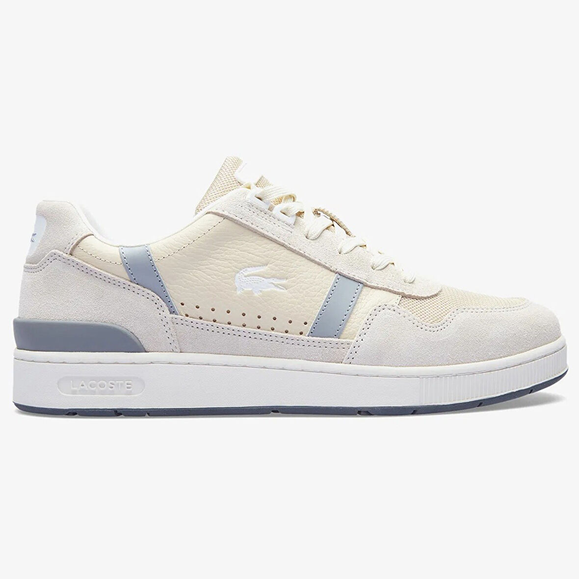 Lacoste T-Clip Hakiki Deri Erkek Bej Sneaker