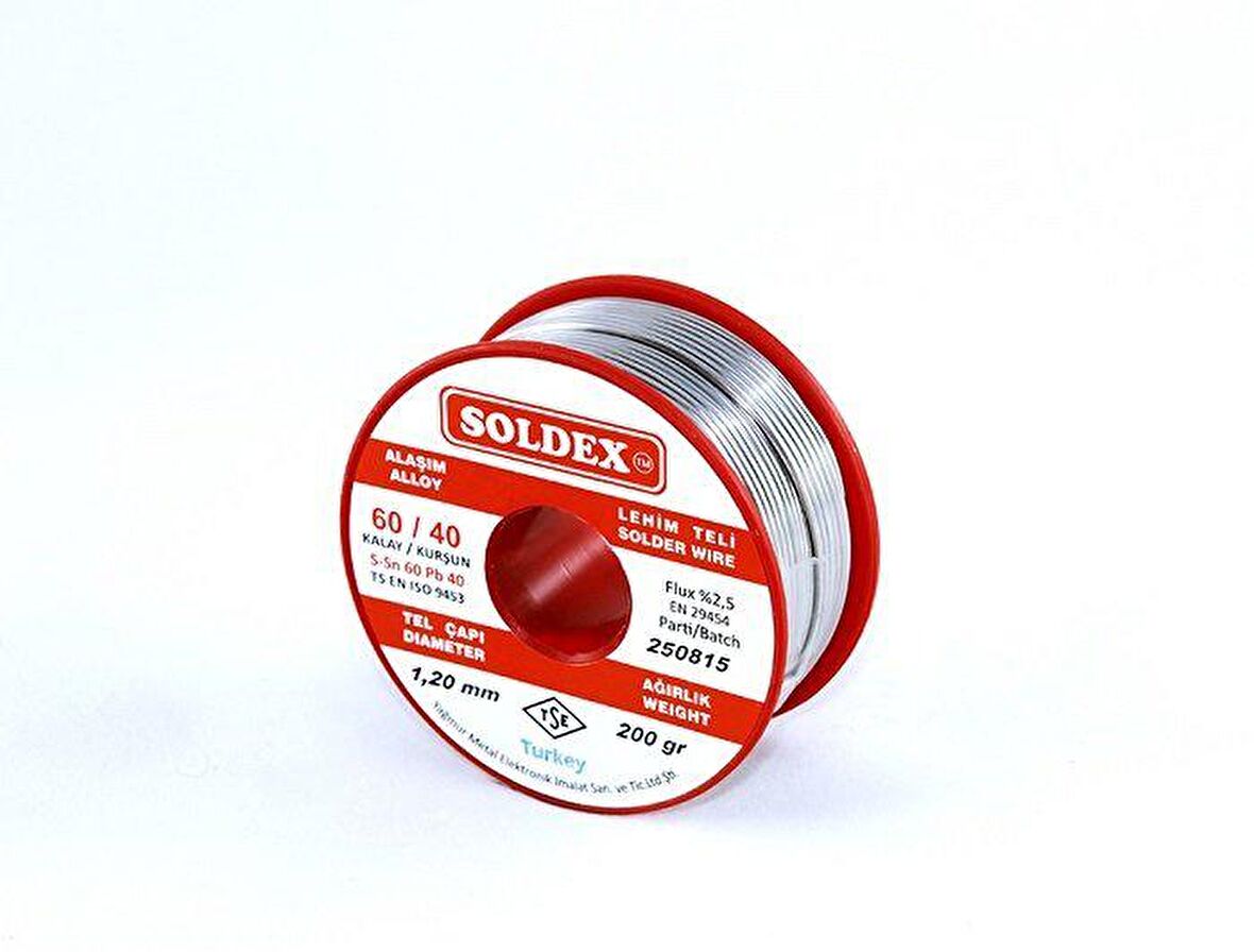 Soldex Lehim Teli 200gr 1,2mm 60/40