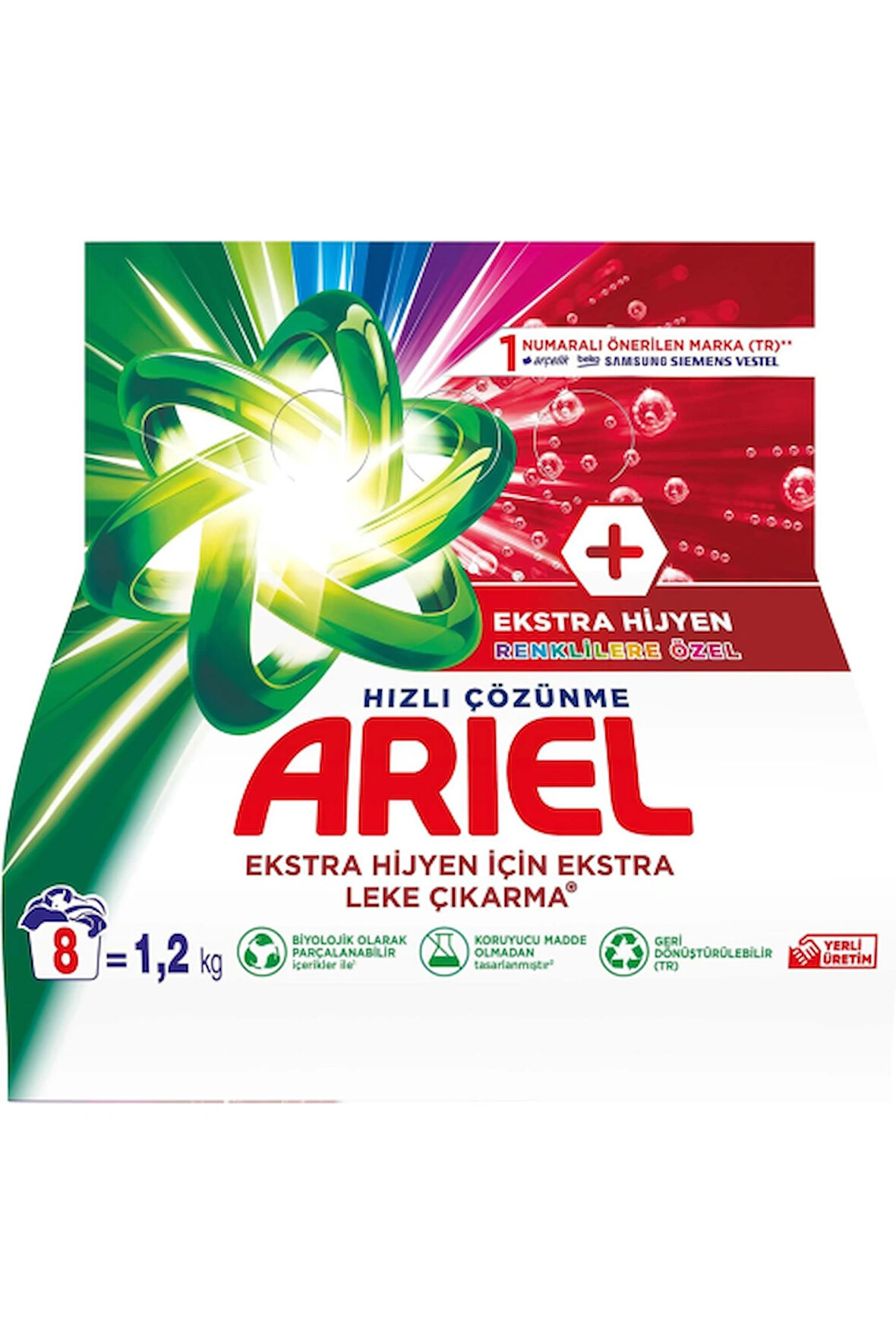  Ariel Oxi Hızlı Çözünme Renkliler İçin Toz Deterjan 1,2 Kg