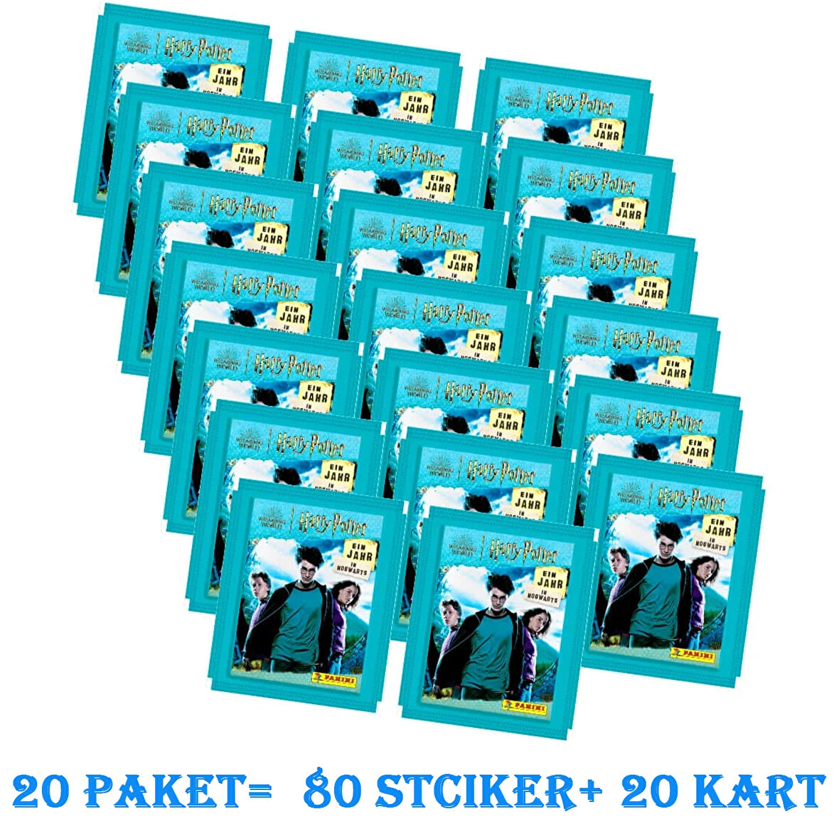 Panini Harry Potter Hogwarts'ta 1 Yıl Sticker Seti 20li Paket (20'li Paket= 40 Stciker+ 20 Kart)