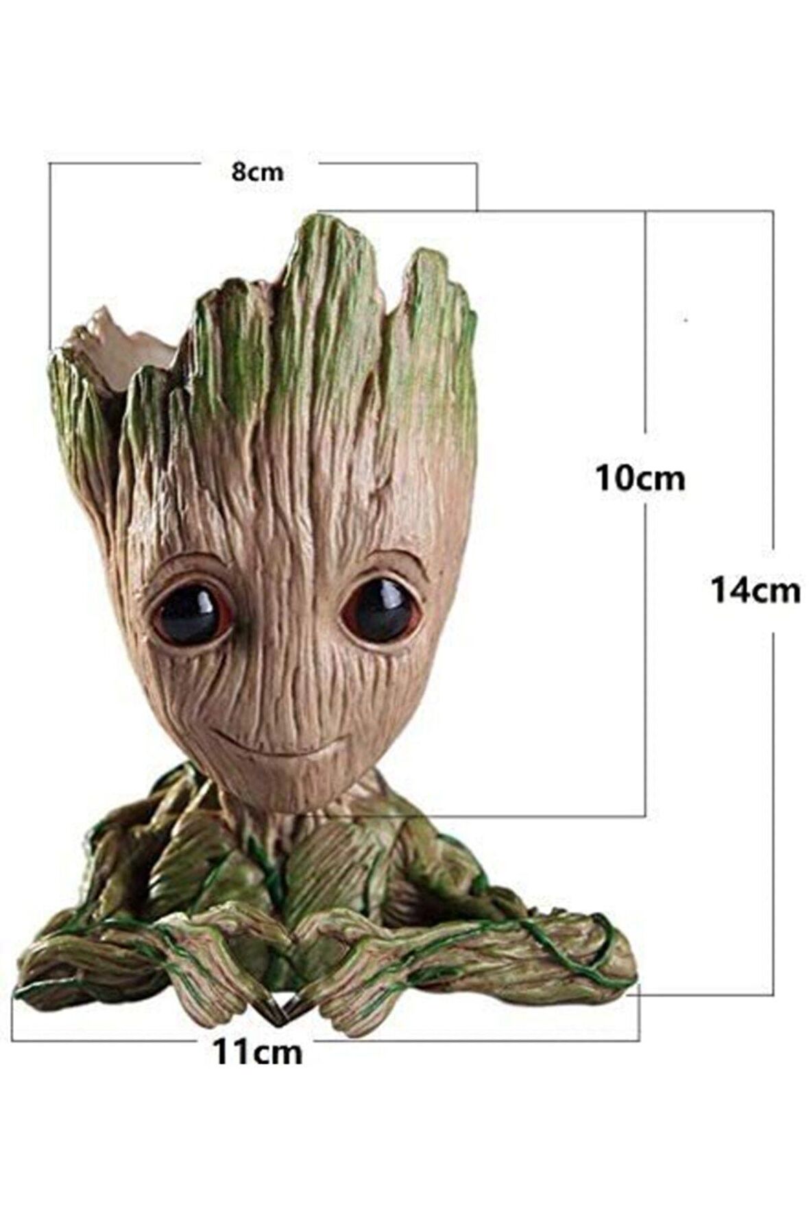 Galaksinin Koruyucuları Baby Groot Figür Kalpli Saksı Kalemlik