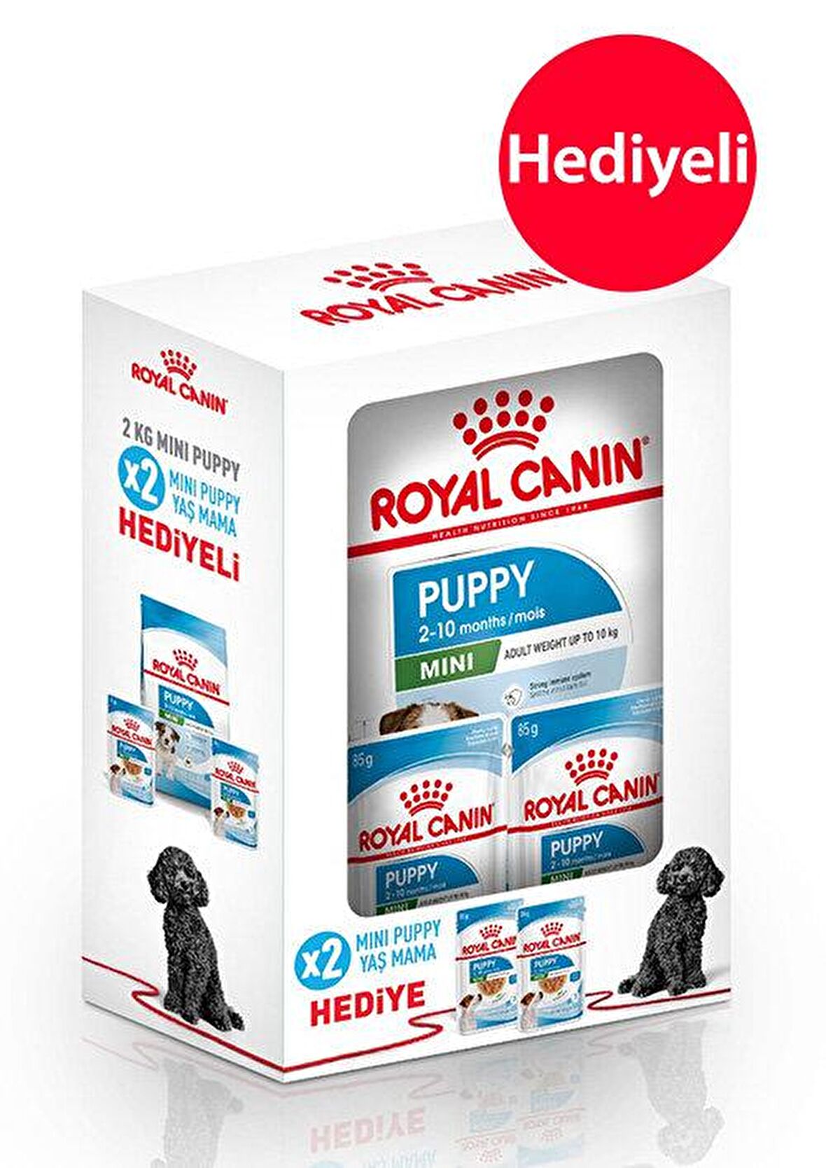 Royal Canin Box Puppy Yavru Köpek Maması 2 Kg + 2 Adet Yaş Mama Hediyeli