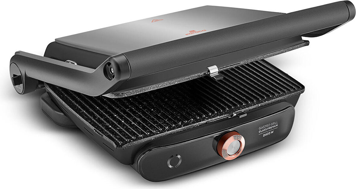 Karaca Gastro Grill Glass Premium Tost Makinesi Black Copper 2400 W