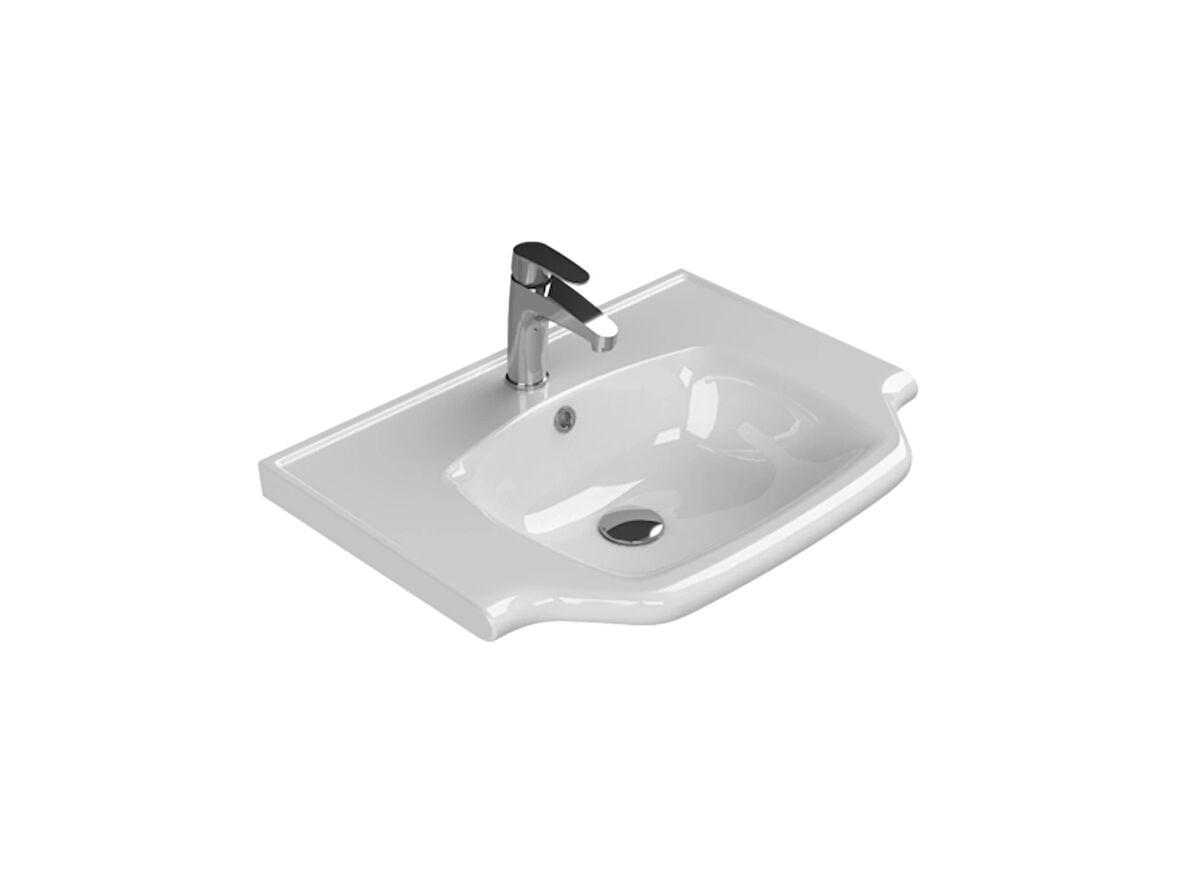 TURKUAZ Yeni Klasik Etajerli Lavabo  65x48 cm