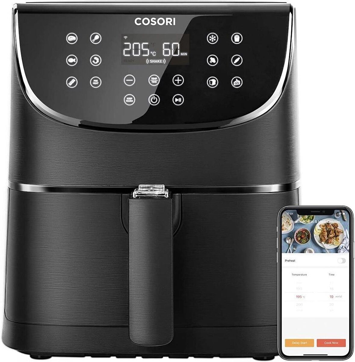 Cosori 5.5 lt Yağsız Airfryer Siyah