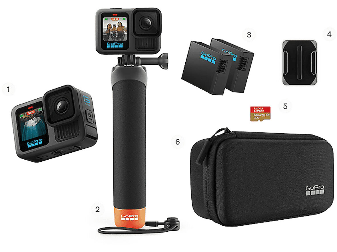 GOPRO GoPro Hero13 Black Aksiyon Kamerası + Aksesuar Kit