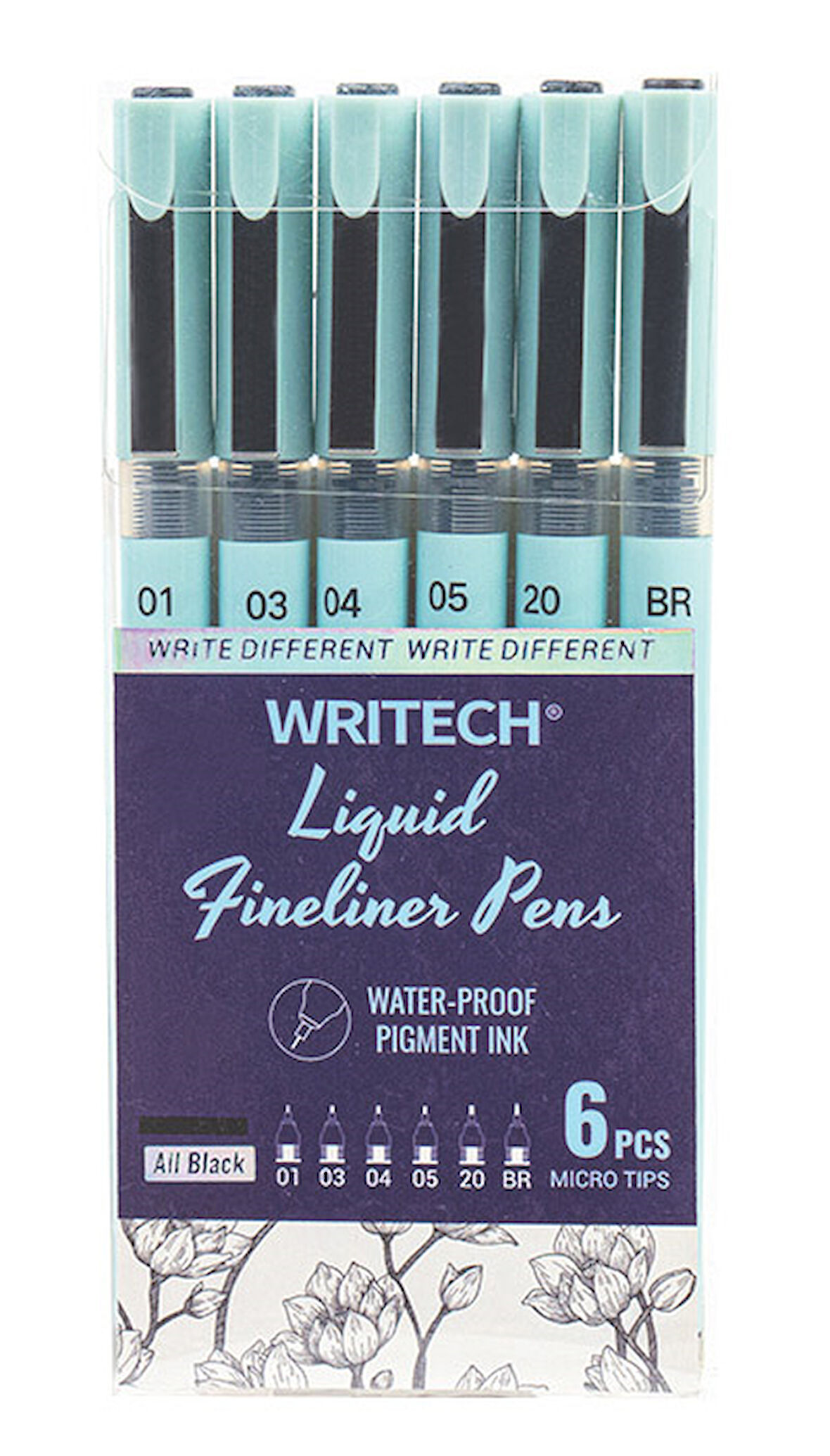 WRITECH W-704 LIQUID FINELINER KALEM - 6'LI