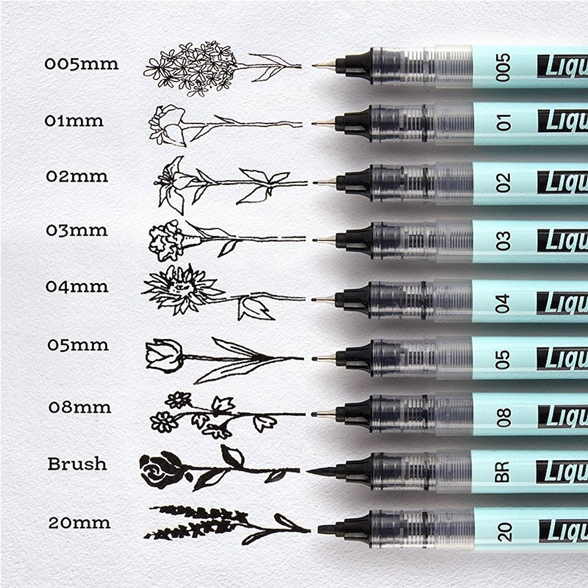 WRITECH W-704 LIQUID FINELINER 0,2MM KALEM - 12'Lİ KUTU