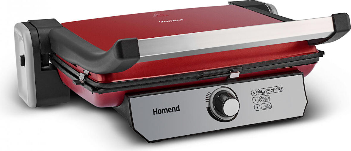 Homend Toastbuster 1382H Kırmızı Silver Tost Makinesi
