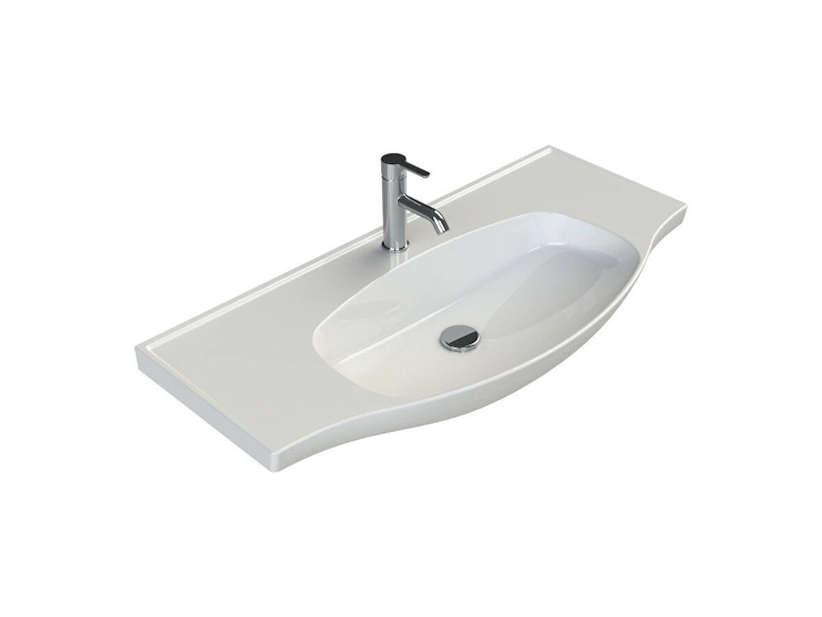 TURKUAZ   Lila Etajerli Lavabo 85x45 cm
