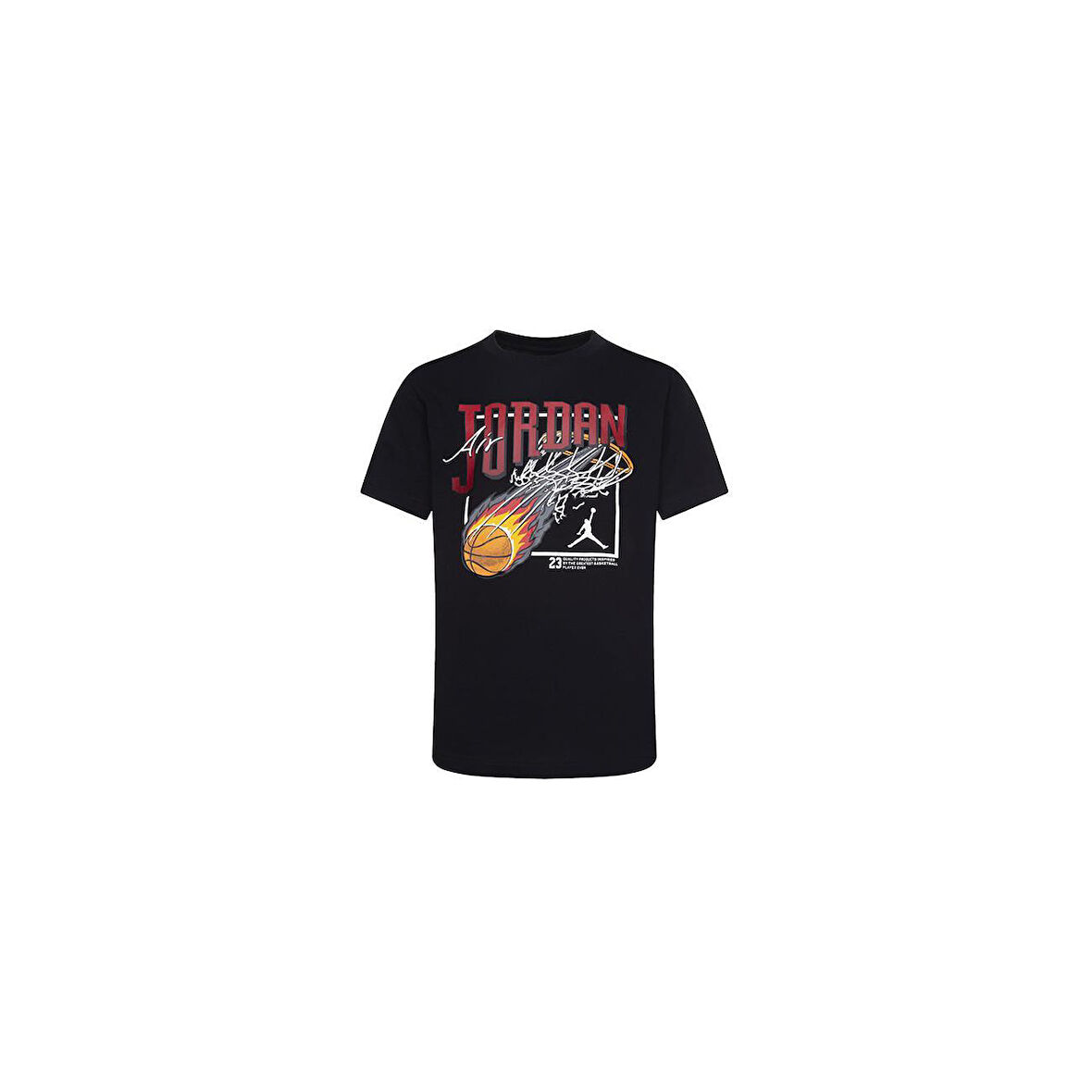 Jordan Jdb Fireball Dunk Ss Tee Çocuk T-Shirt 95C253-023 Siyah