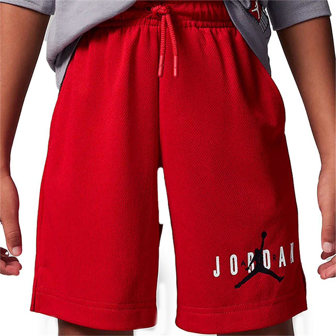 Jordan Jdb Essentials Graphic Mesh Sh Çocuk Şort 85C186-R78 Kırmızı