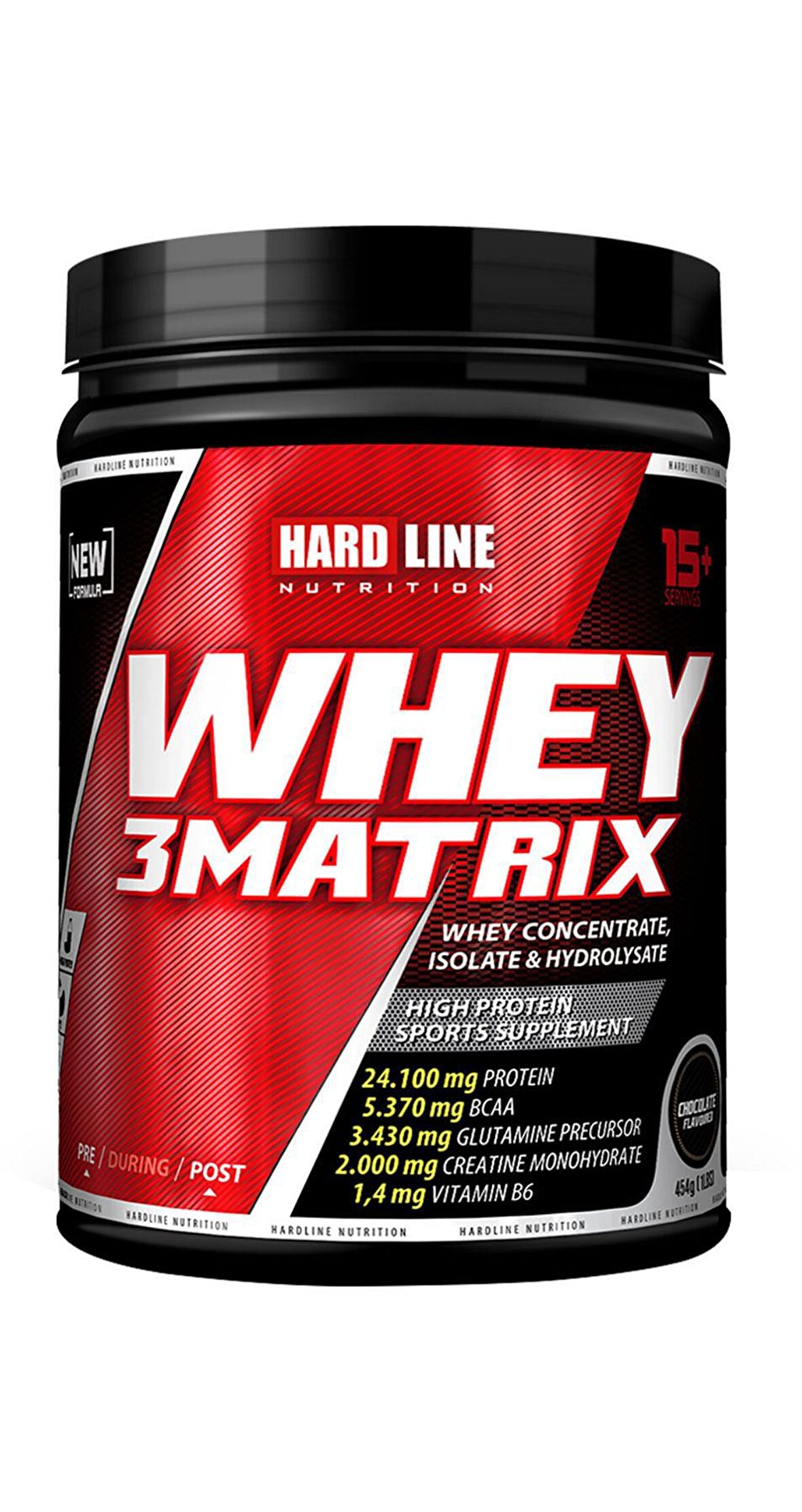 Hardline Whey 3 Matrix Protein Tozu 454g 15 Porsiyon Çikolatalı