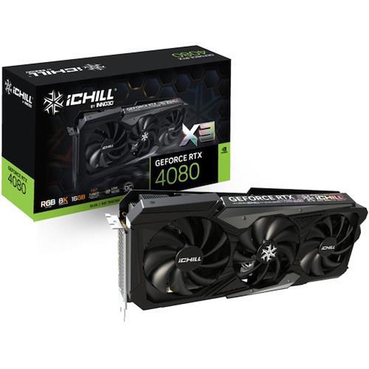 Inno3d ICHILL x3 RTX 4080 256 Bit GDDR6X 16 GB Ekran Kartı