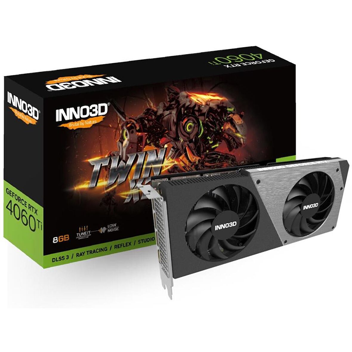 Inno3D RTX4060Ti Twin x2 8GB 128Bit GDDR6 (N406T2-08D6-171153N)