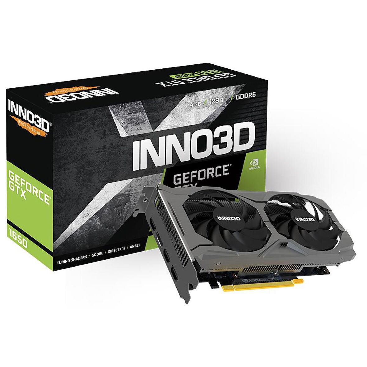 Inno3D GTX1650 Twin x2 OC 4GB 128Bit GDDR6 Ekran Kartı