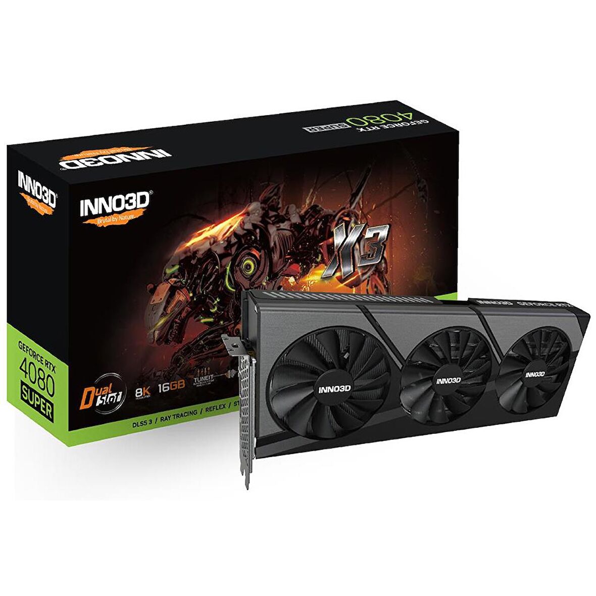 Inno3D Nvidia GeForce RTX4080 SUPER x3 16GB 256 Bit GDDR6X Ekran Kartı (N408S3-166X-18703552)