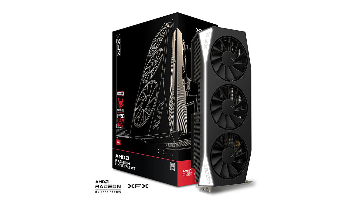 XFX 16GB RADEON RX9070XT Mercury Gaming Edition(SİYAH KUTULU)(RX-97TMERCB9)
