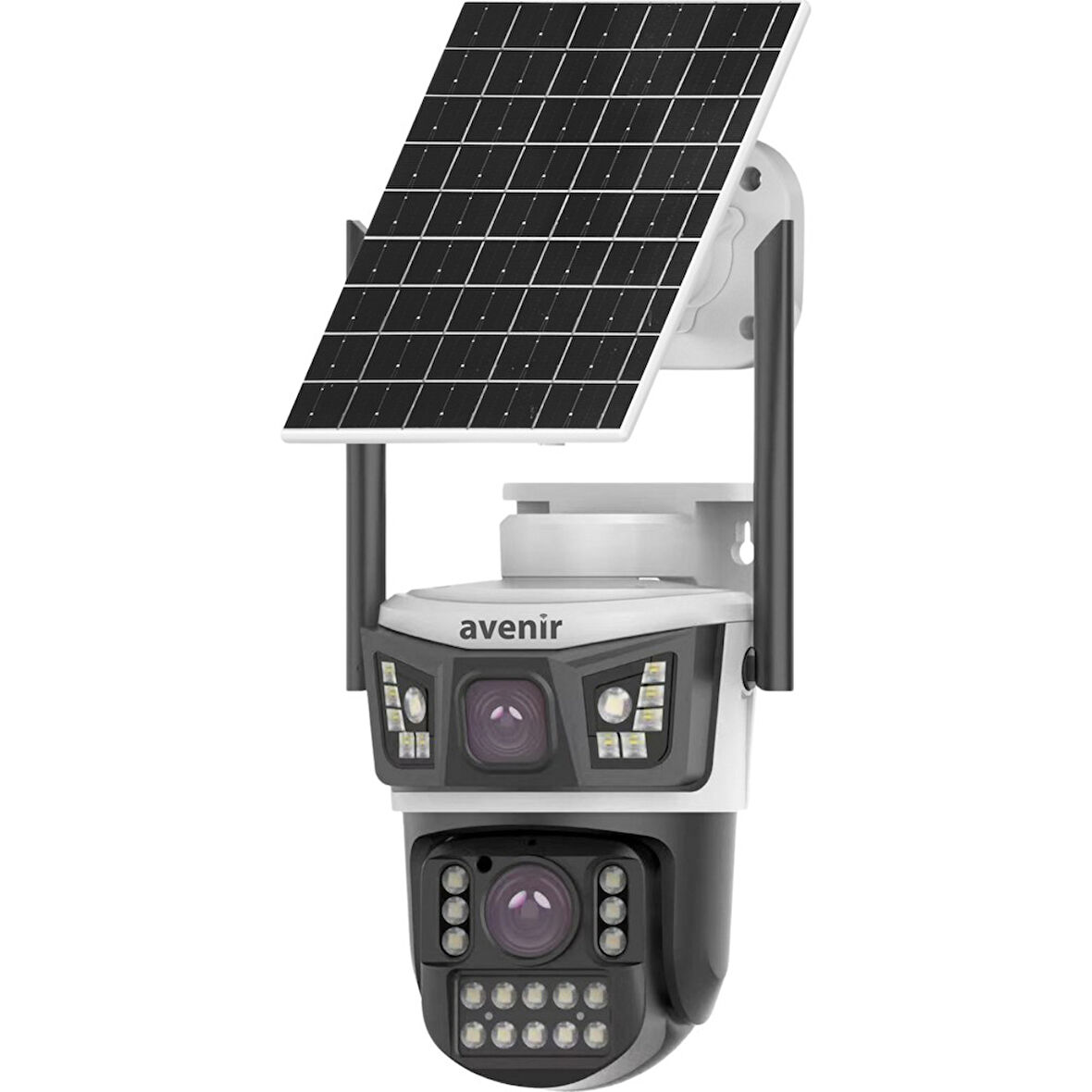 Avenir AV-S425 4mp 2 Kameralı Solar Ptz 4g Sim Kartlı Kamera