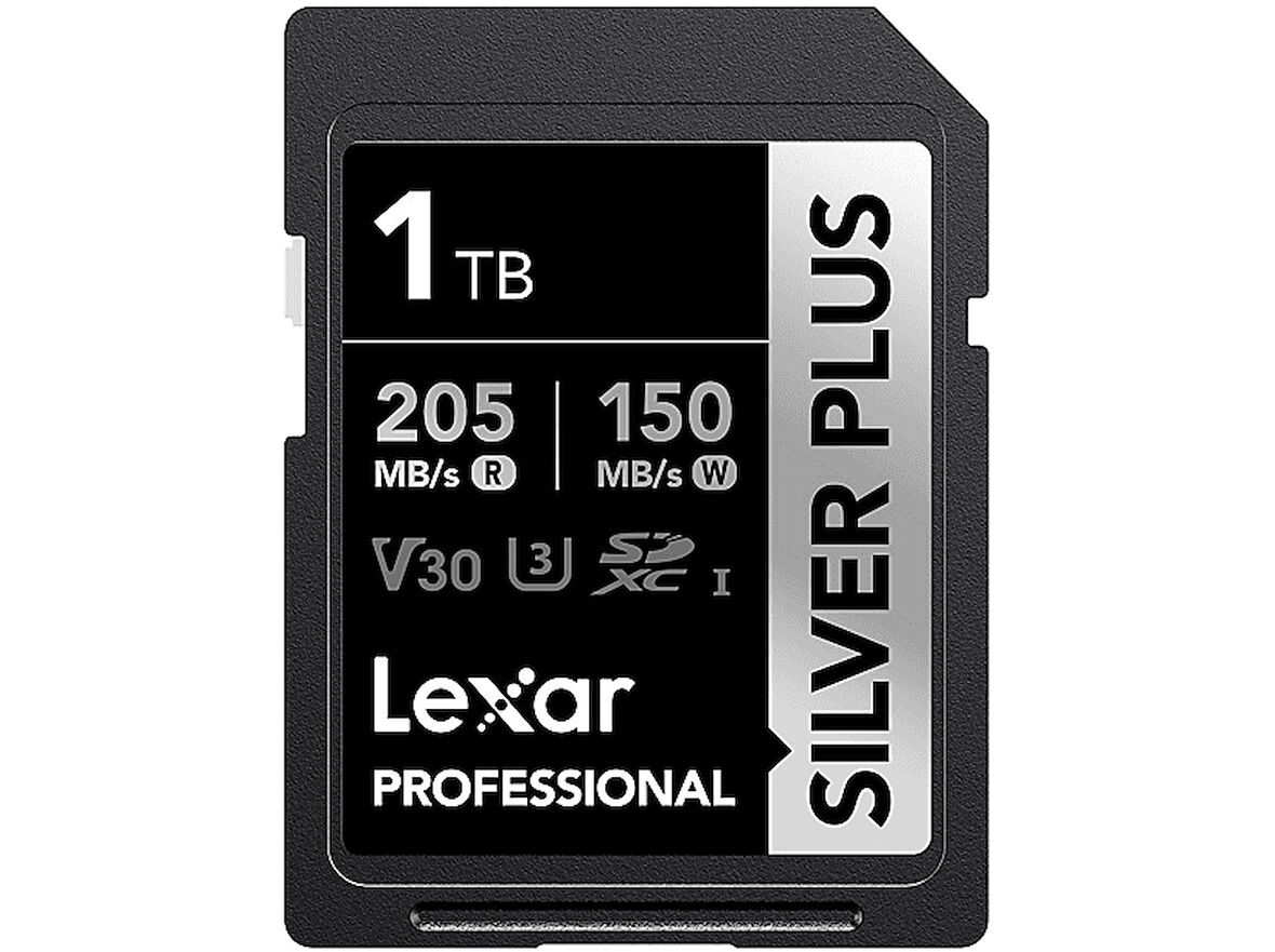 LEXAR 1 TB LSDSIPL001T-BNNNG SD Professional Silver Plus SDXC UHS-I Kart Up To 205MB/S Okuma 150MB/S Yazma Hafıza Kartı