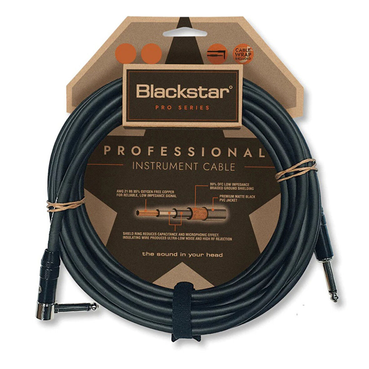 Blackstar Str/ang Professional Enstrüman Kablosu (6m) BS-CABLE-PRO-6M-SA