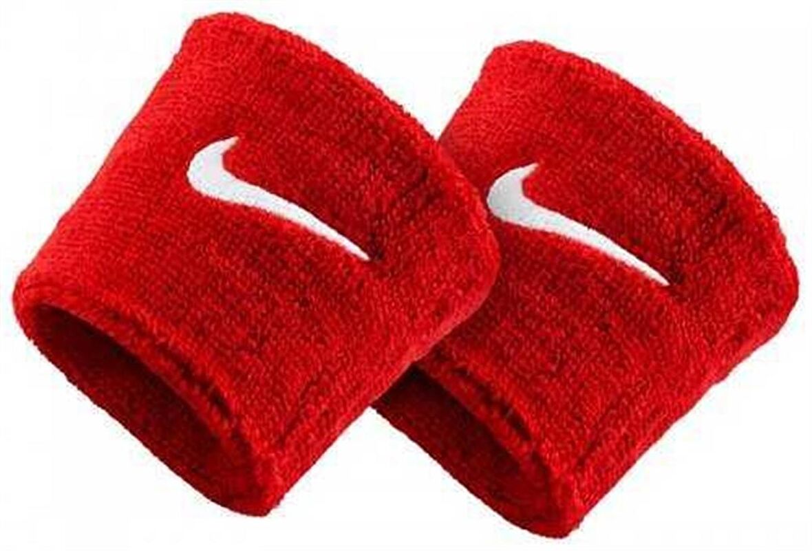 NIKE SWOOSH WRISTBANDS VARSITY RED/WHITE OSFM