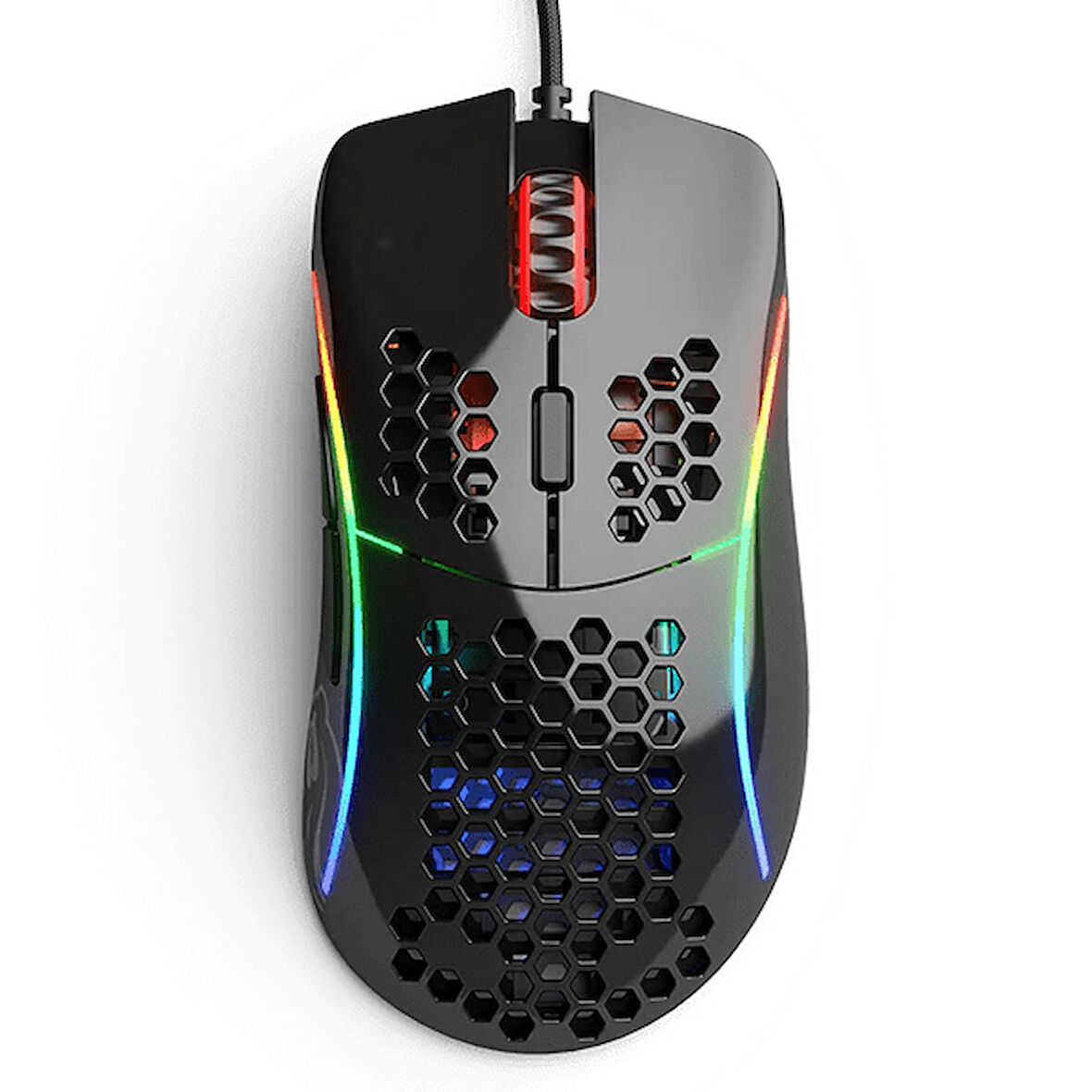 Glorious Model D GLRGD-GBLACK 12000 DPI 6 Tuş RGB Optik Parlak Siyah Kablolu Gaming (Oyuncu) Mouse