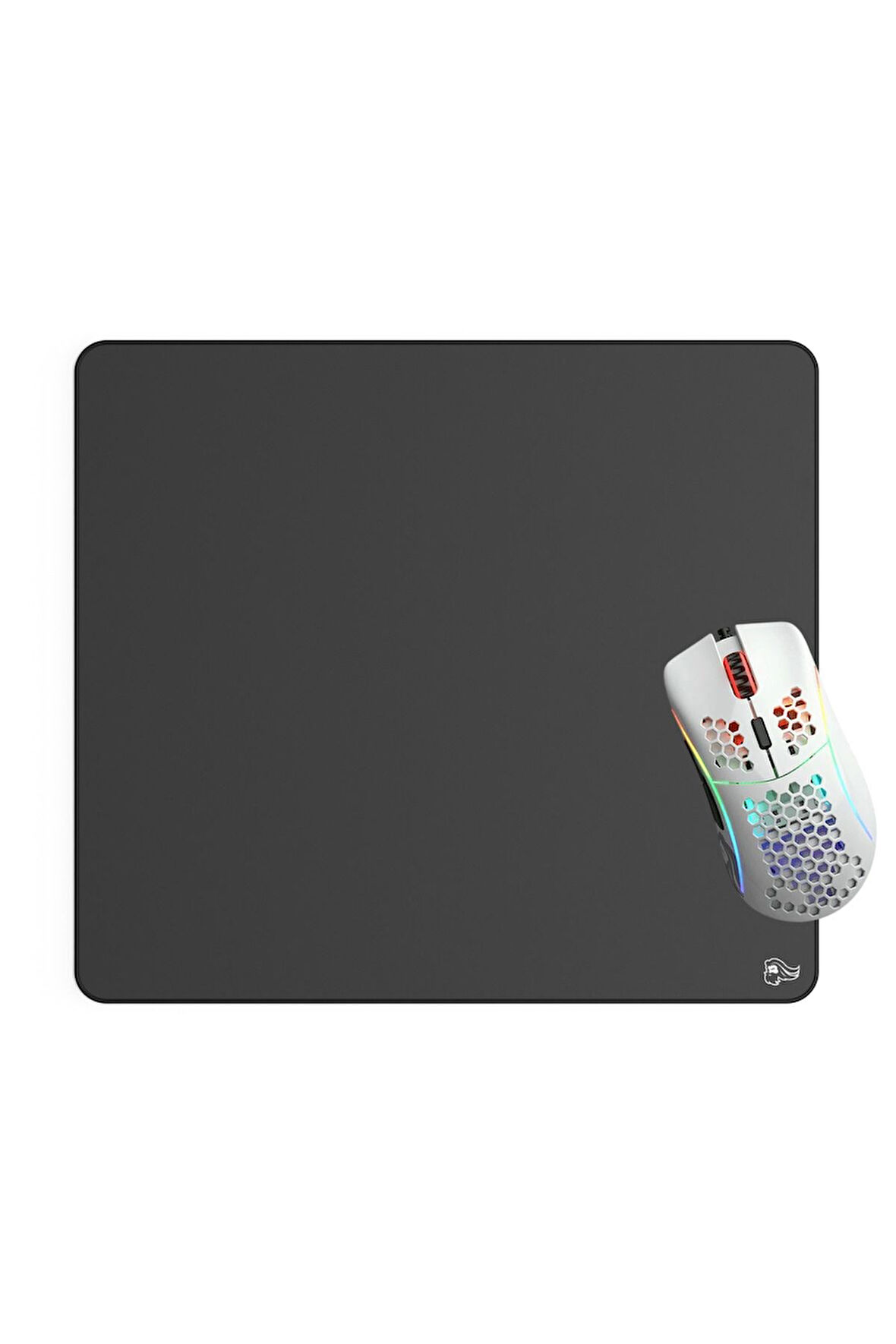 Glorious Model D Parlak Kablolu Beyaz Mouse & Element Ice Mousepad 431mm x 381mm x 4mm Bundle Set