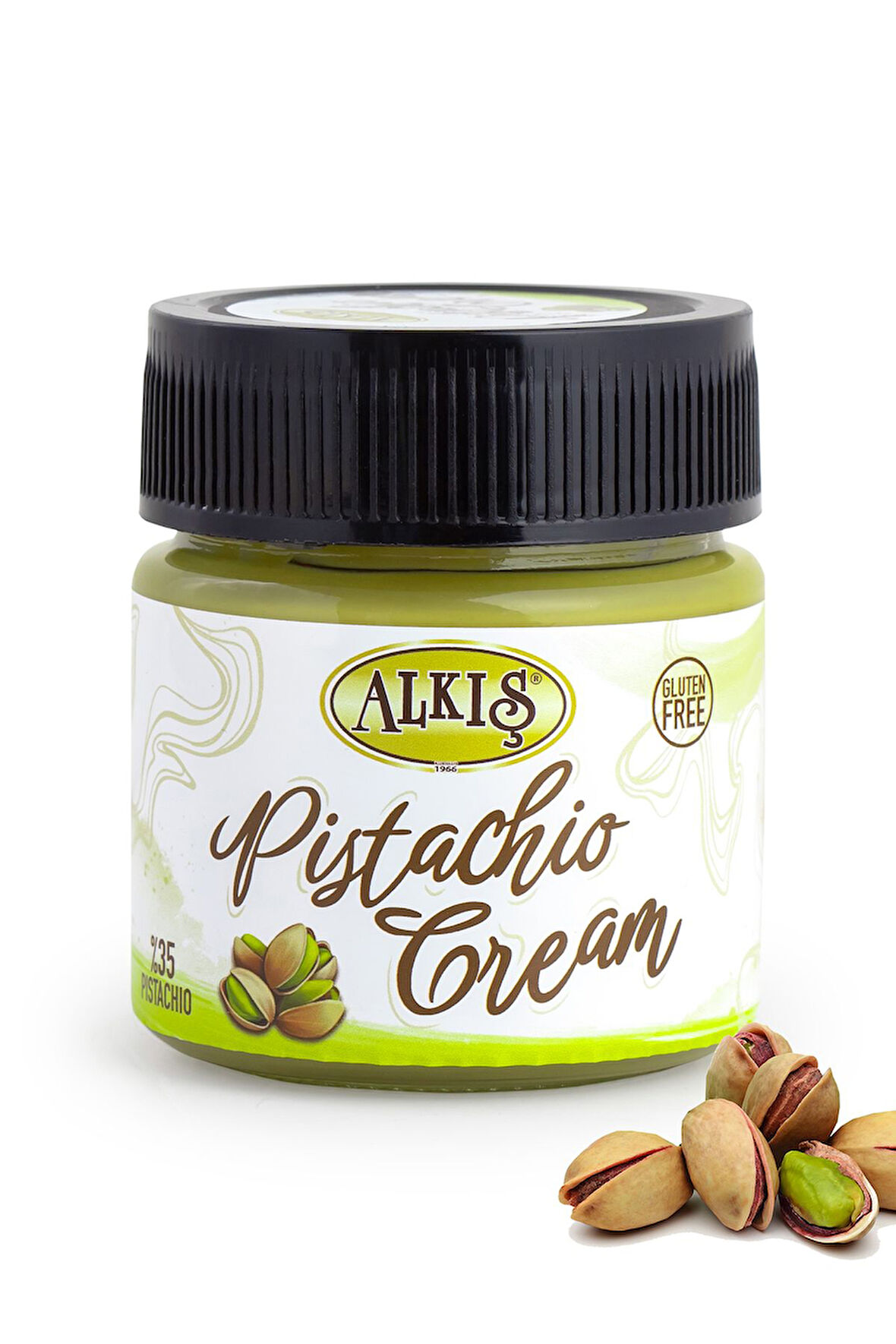 Alkış Pistachio Creams Sürülebilir Glutensiz Dubai Çikolatasına Uygun Antep Fıstığı Kreması Net 200 G
