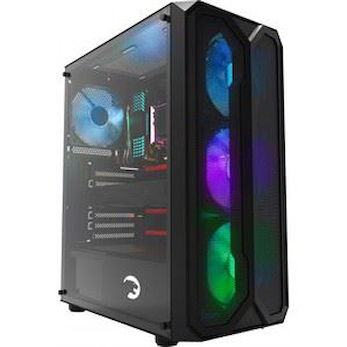 GamePower Aura 4 * 120mm Siyah Fan A-RGB Şerit Led 550W 80+ Bronze Power Supply Gaming Kasa