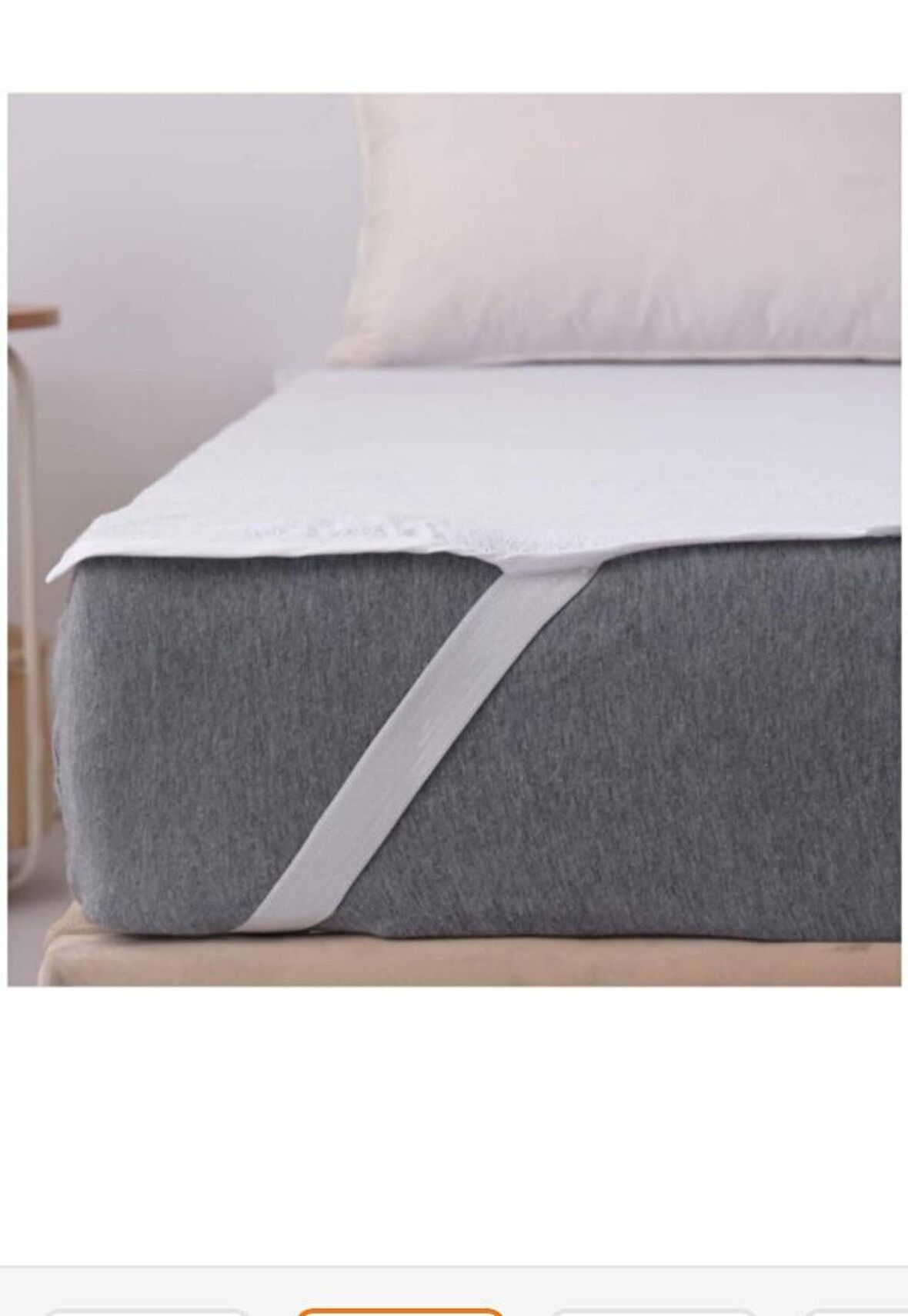 AY Home Köşe Lastikli 100 x 200 Su Geçirmez Alez Beyaz