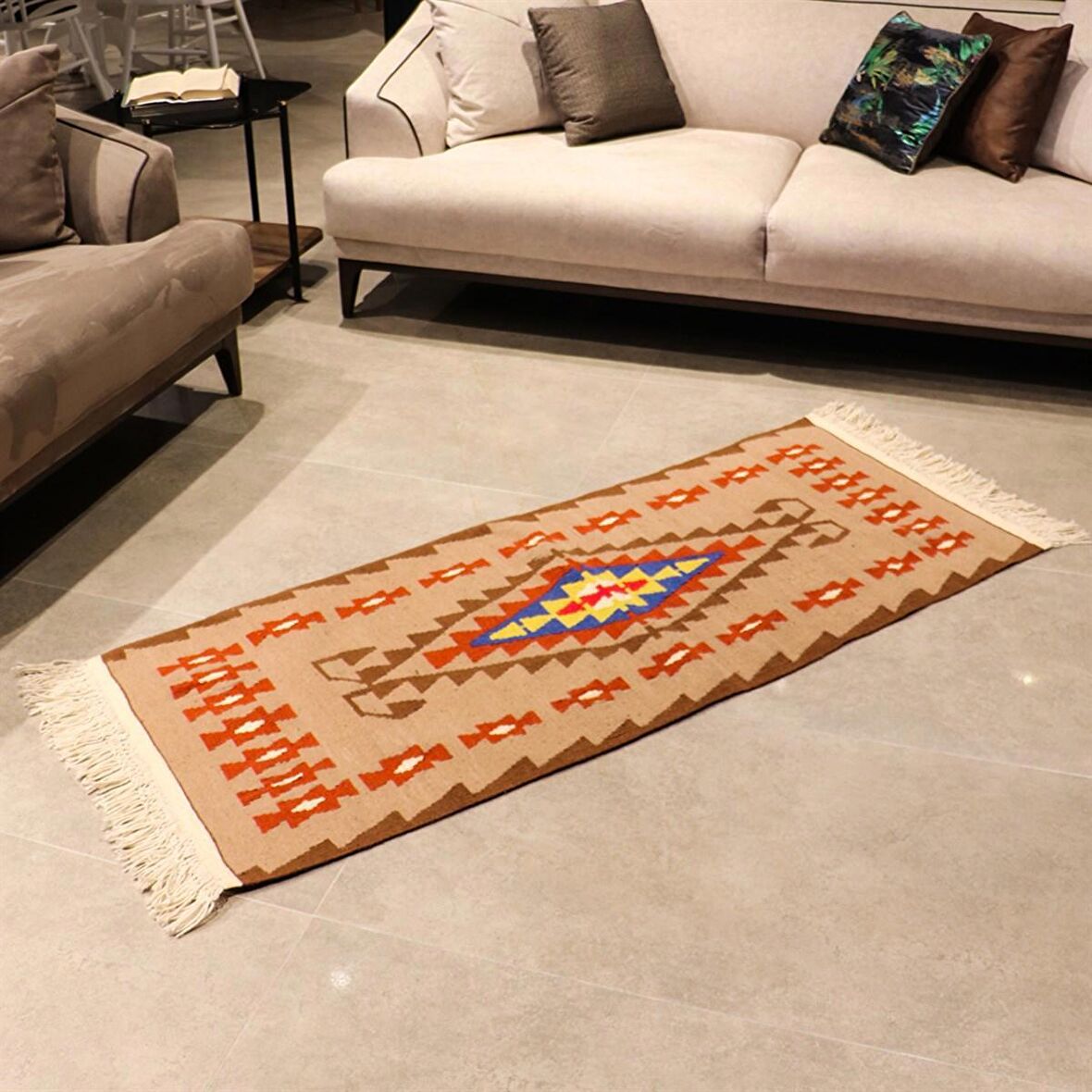 Bi.Te Rich Kilim - 67 x 167 - Kök Boya - El İşçiliği (K006)