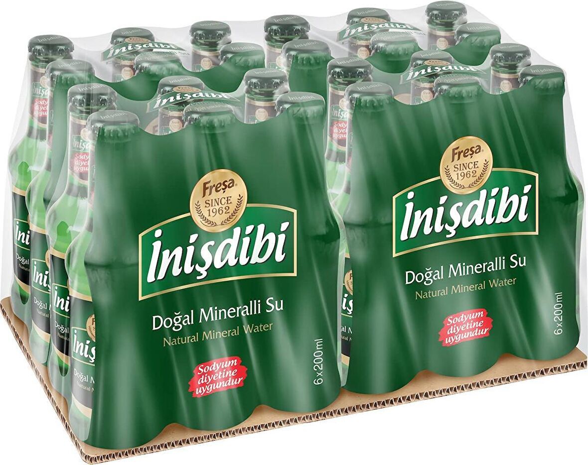 Freşa Inişdibi Maden Suyu 200 ml x 3 Koli (72 Şişe)