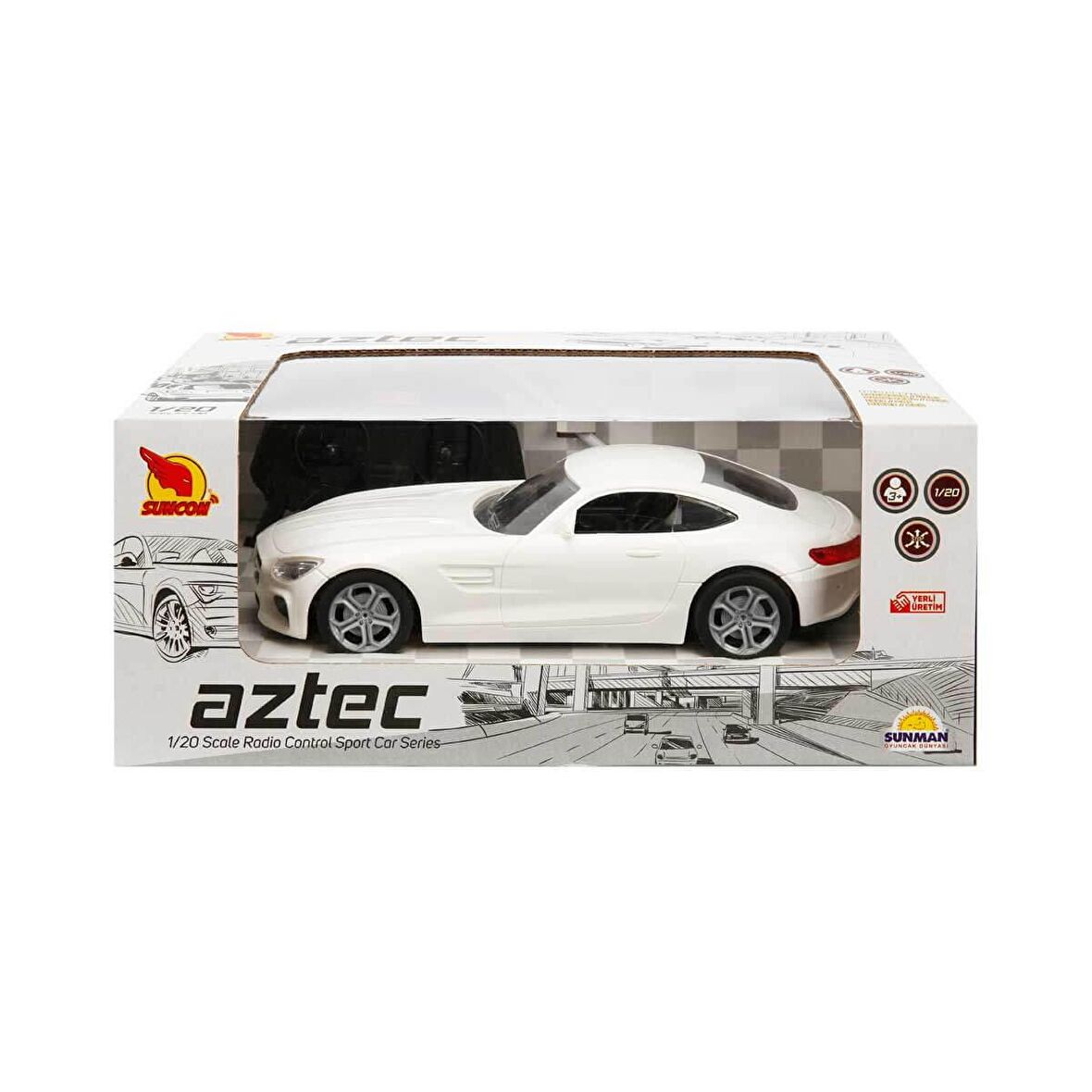 Uzaktan Kumandalı Spor Araba Beyaz