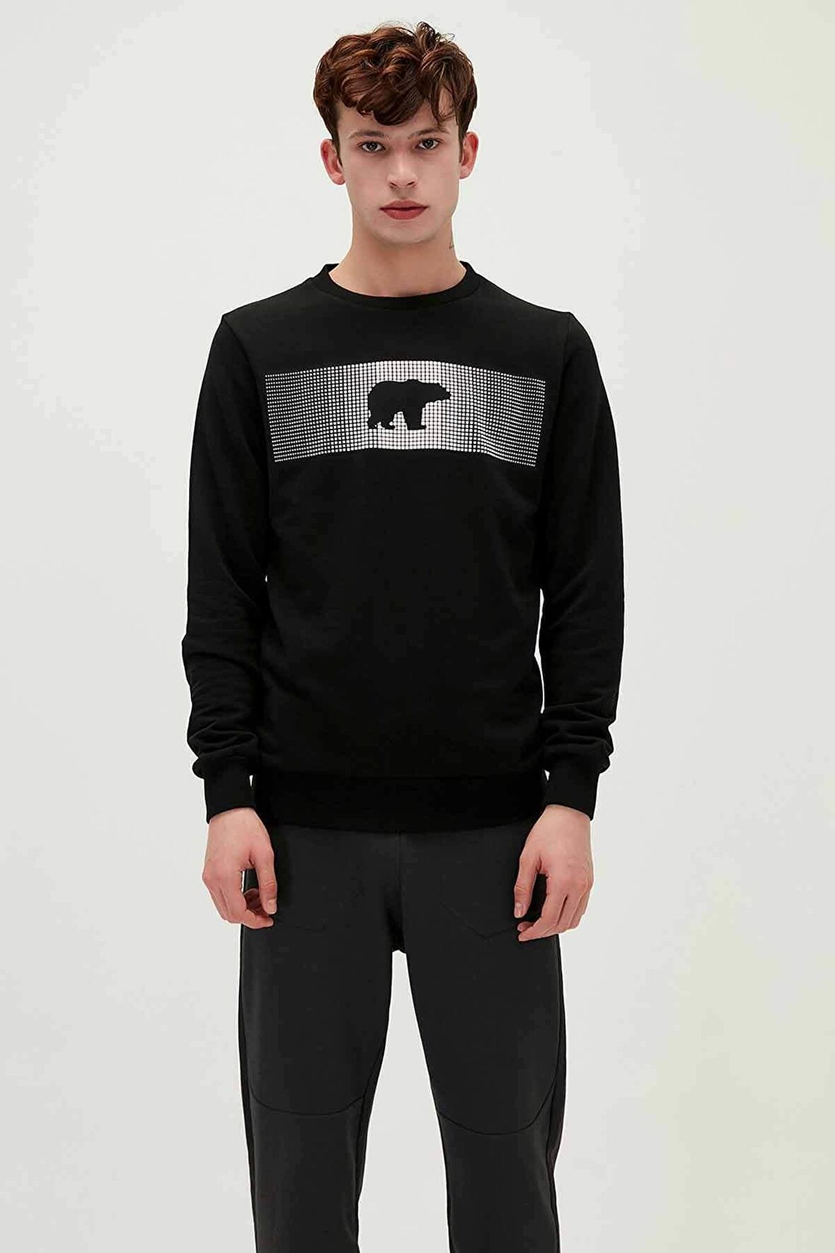 Bad Bear Fancy Crewneck Erkek Sweatshirt 19.02.12.007-C01NIGHT