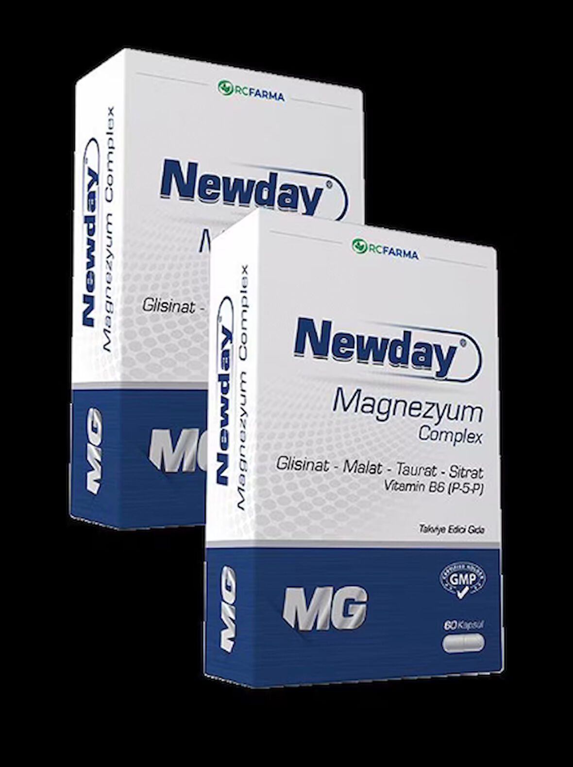 newday Magnezyum Complex Vitamin B6, 60 Kapsül x 2