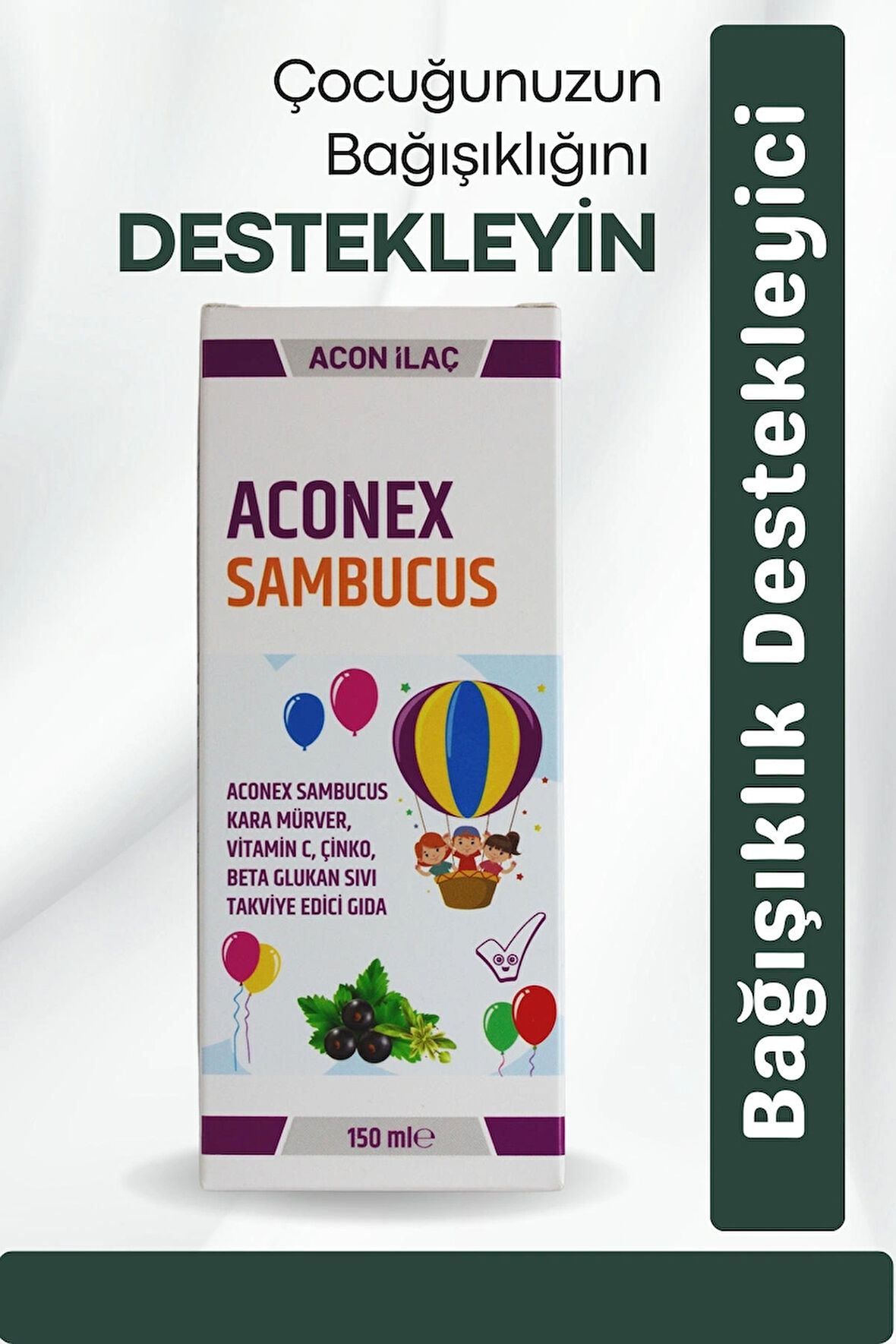 ACONEX SAMBUCUS ŞURUP 150ml