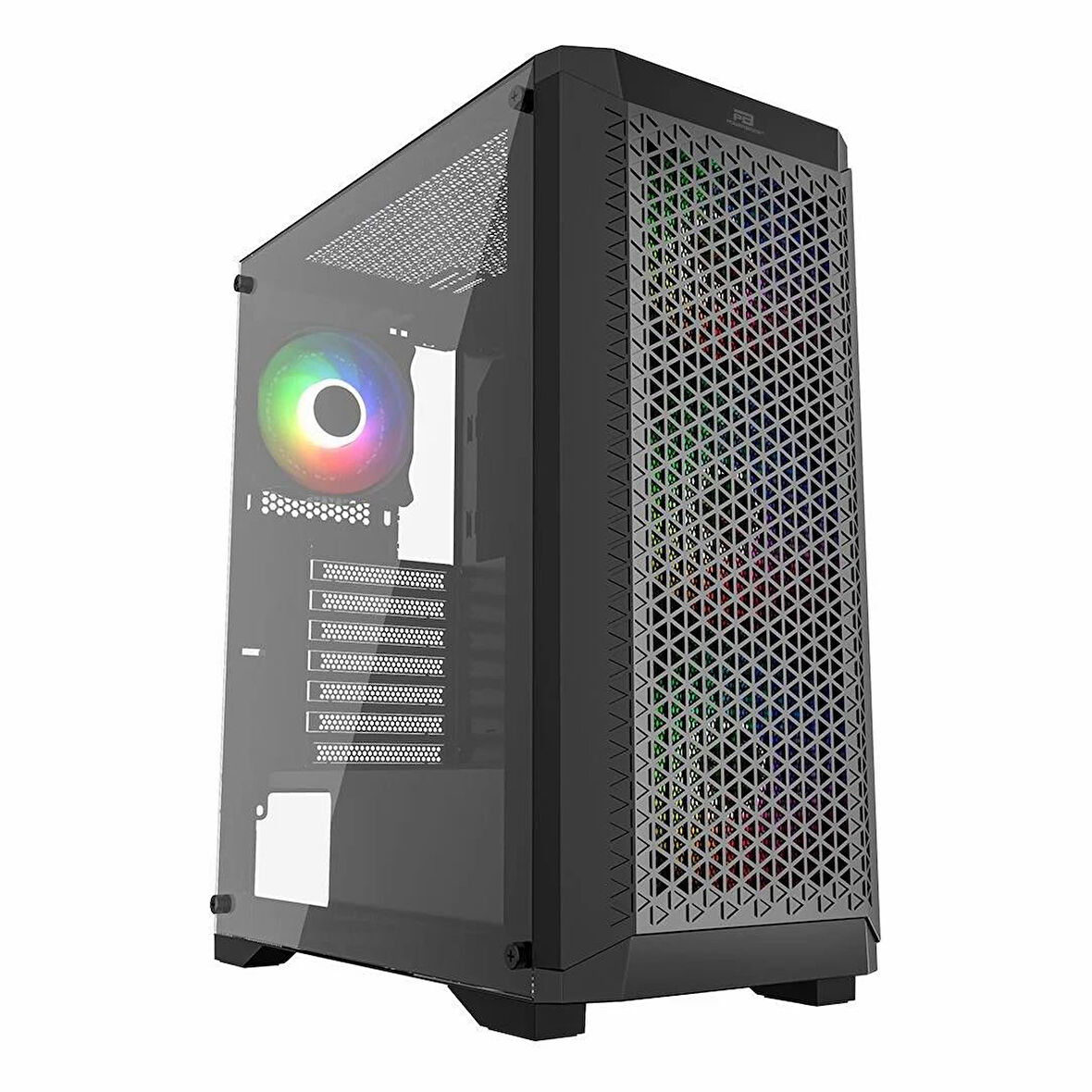 PowerBoost PB-PS5847B 600W 80+ USB 3.2 LED ATX Mid Tower Siyah Kasa