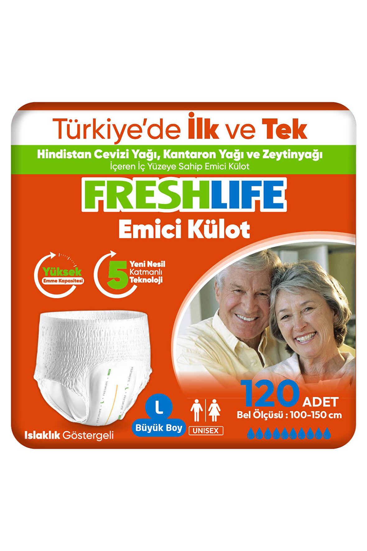 Freshlife Large Emici Külot 30’lu 4 Paket (120 Adet)