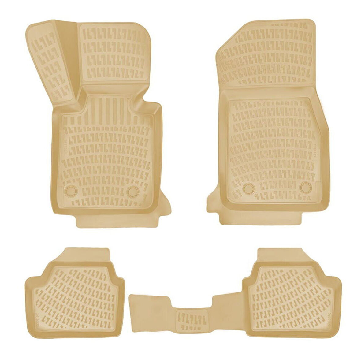 Rizline Bmw 1 Serisi E87 2004-2010 İle Uyumlu 3D Havuzlu Paspas Bej