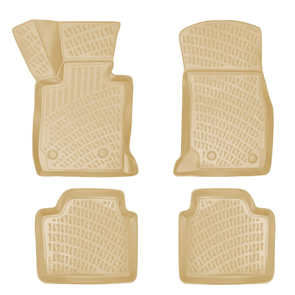 Rizline Bmw 4 Serisi F33 2013-2020 İle Uyumlu 3D Havuzlu Paspas Bej